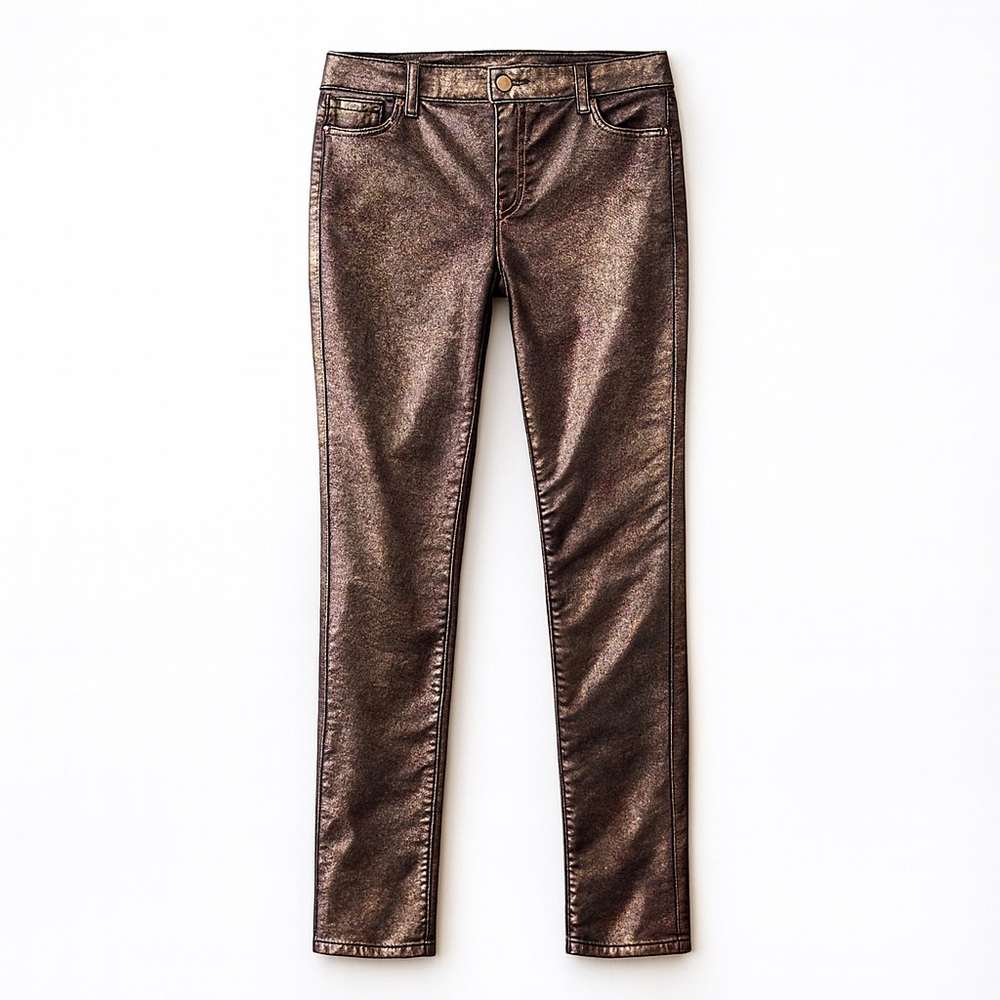 Juicy Couture • Metallic Skinny Jeans • Size 12